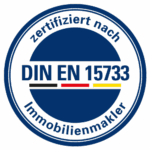 Professionelle Maklerzertifizierung DIAZert-Logo_DIN-EN-15733 Siegel