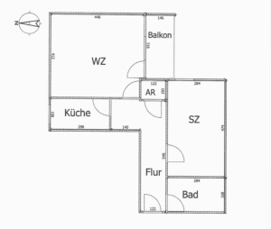 2-Zimmer-Wohnung